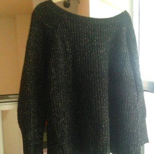 Mohair Black & Gold Oversize Sweater size M